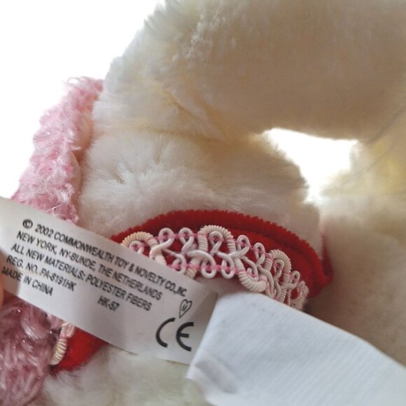 Vintage 2002 Commonwealth Valentine Unicorn Plush 18 Inch - Picture 8 of 8